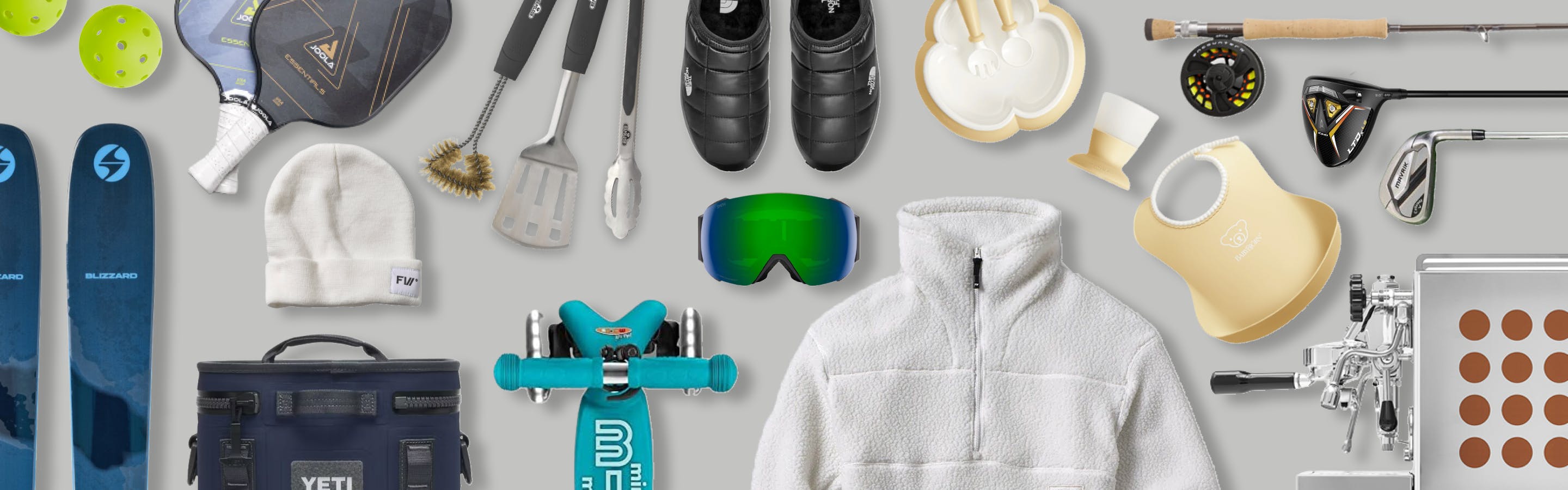 An image of selected products from each 2022 Holiday Gift Guide. 