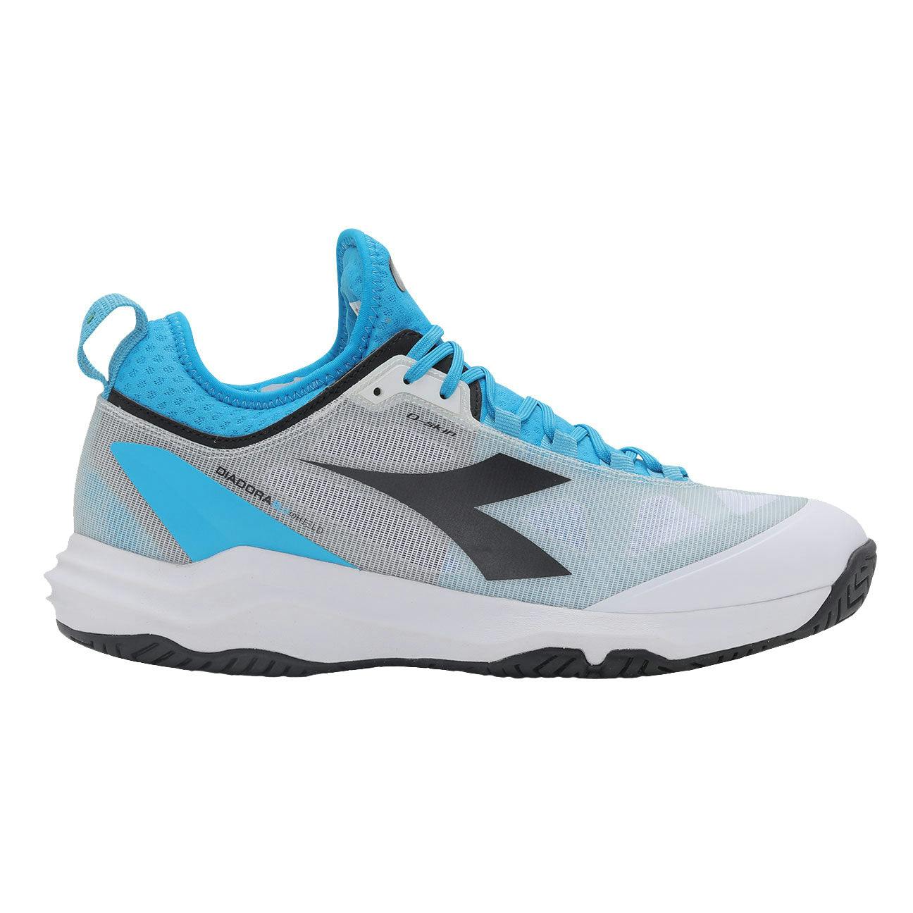 Diadora Speed Blushield Fly 3+ Mens Tennis Shoes - WHT/BK/RD C6714 / D Medium / 13.5
