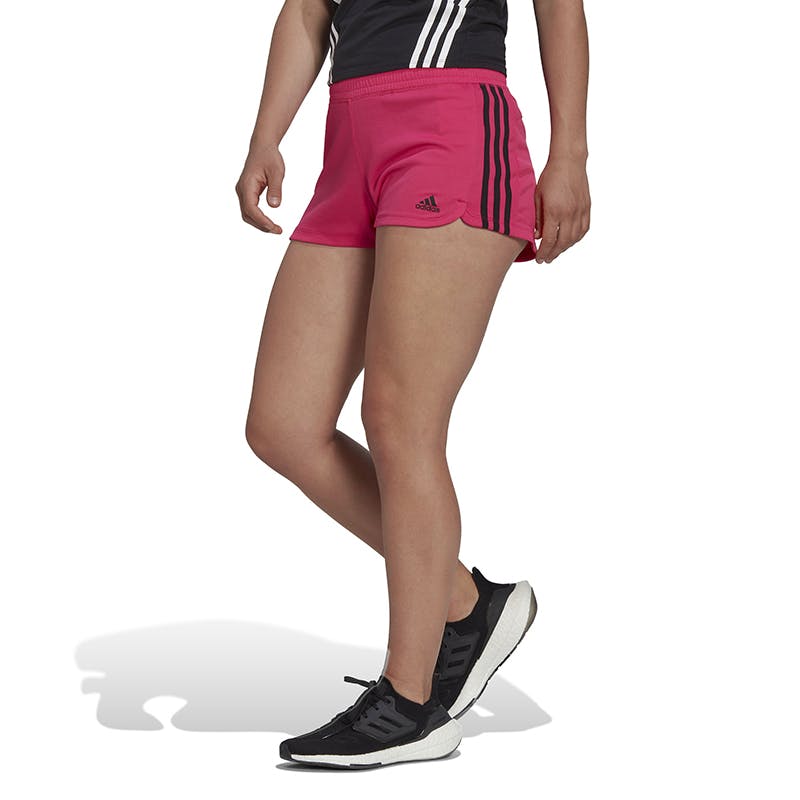 Adidas Women's Pacer 3 Stripe Knit Shorts