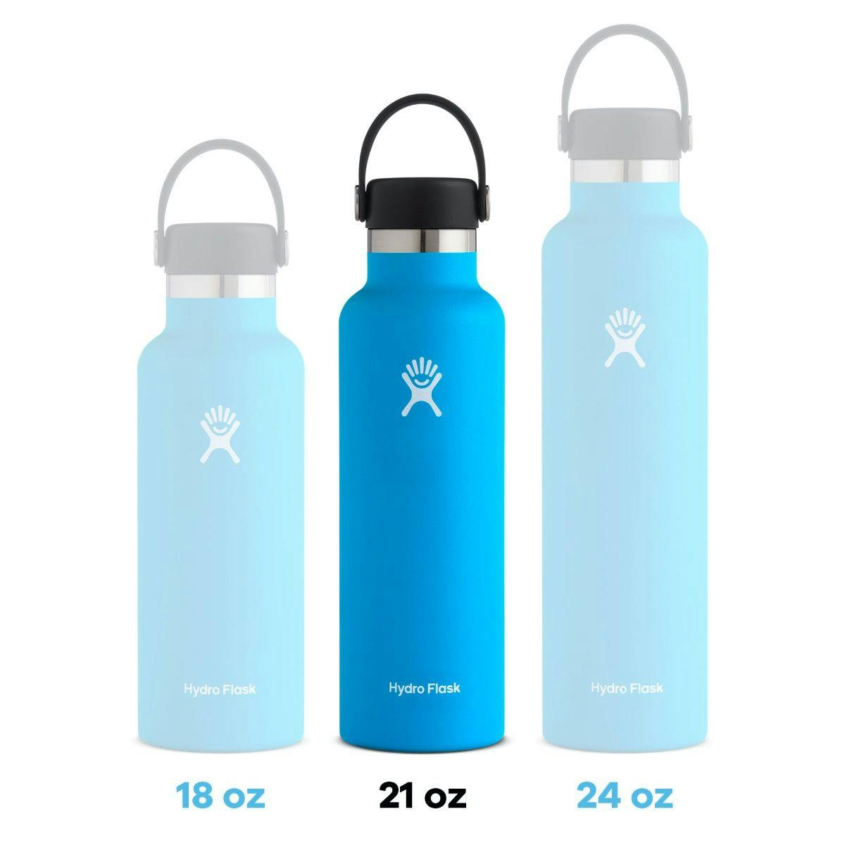 Hydro Flask  Standard Mouth Insulated Bottle with Standard Flex Cap 21oz · Blue