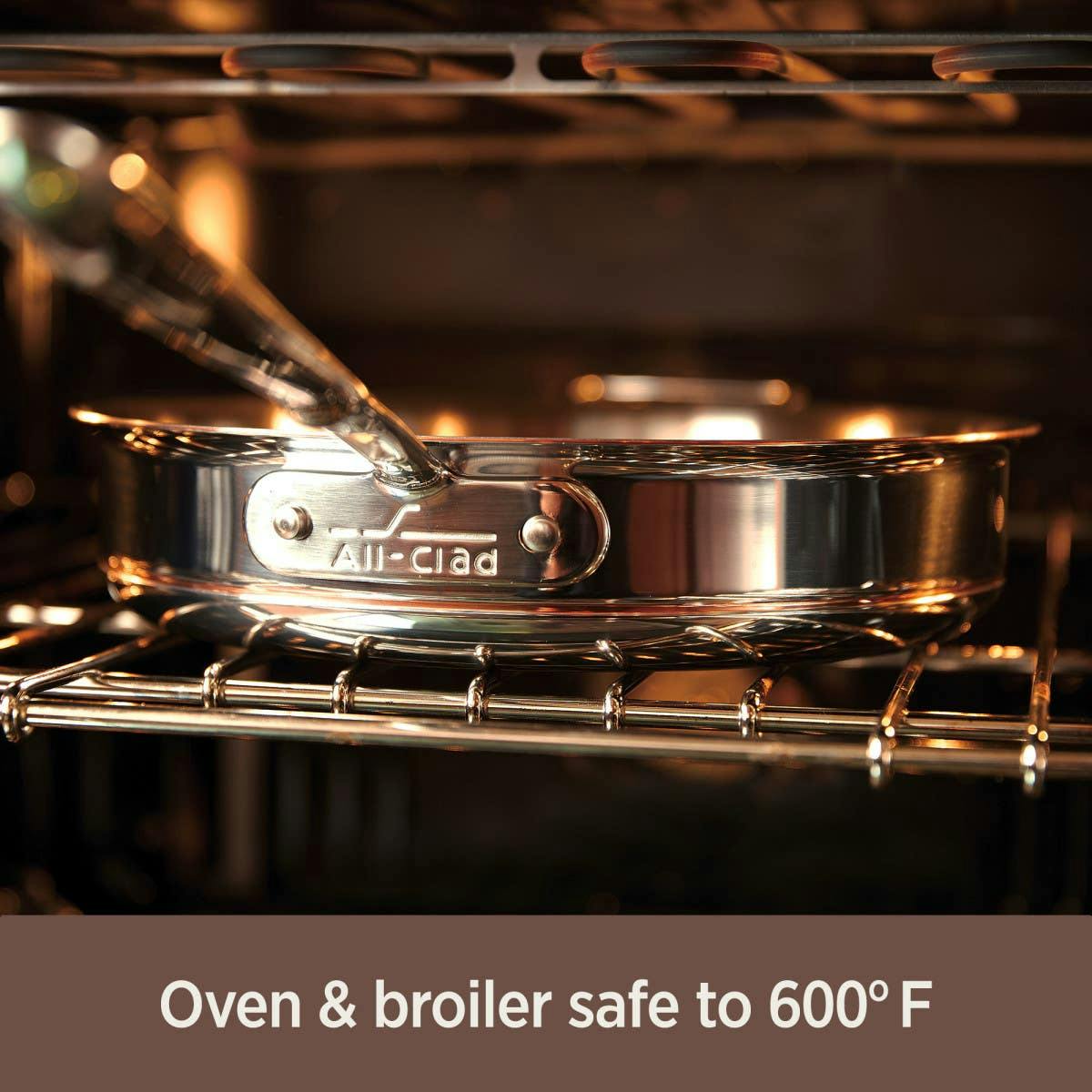 All-Clad Copper Core 5-Ply Stainless Steel Cookware Set 10 Piece Induction  Oven Broiler Safe 600F Pots and Pans Silver
