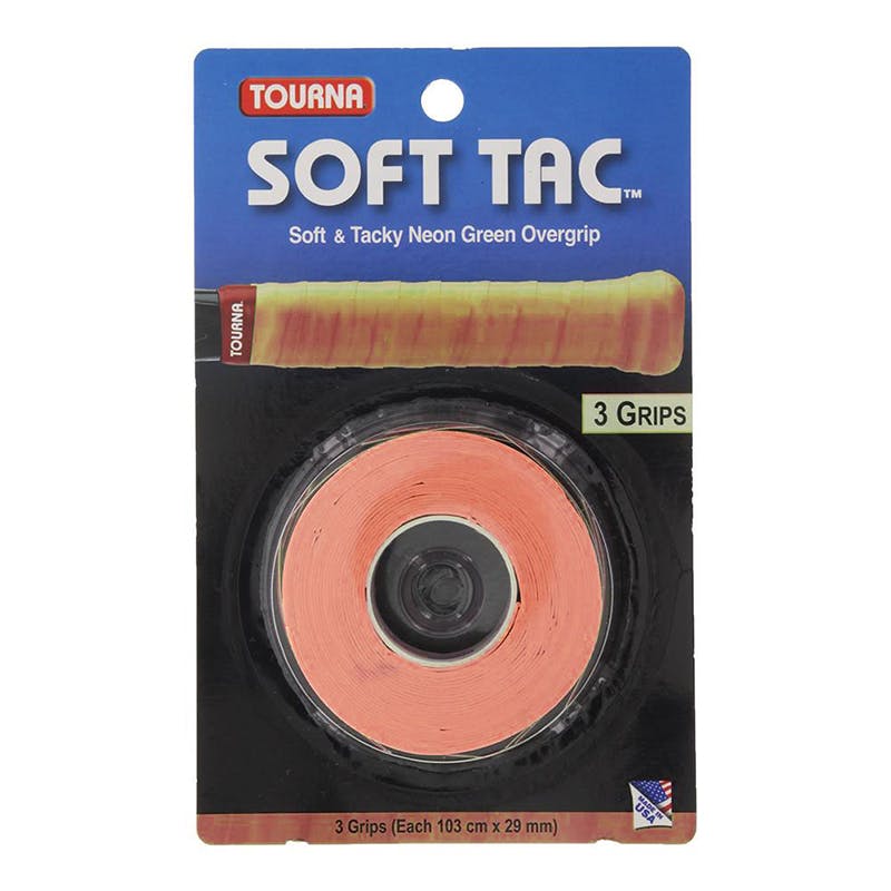 Tourna Soft Tac Overgrip (3x) · Orange