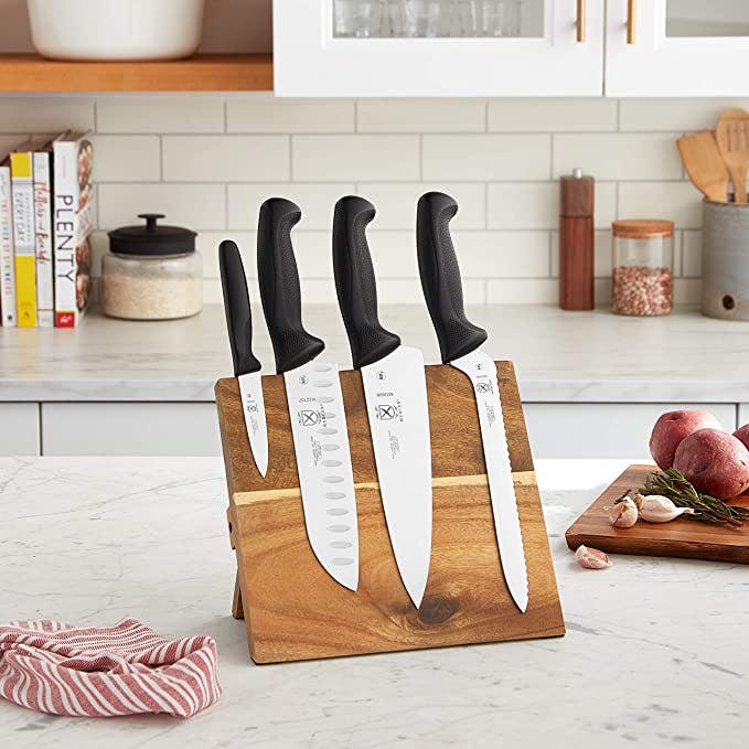 Mercer Culinary 5-Piece Millennia Magnetic Knife Board Set