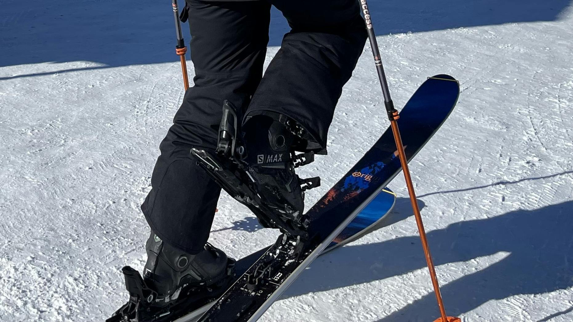 Close up of the Salomon S/Max 120 ski boots.