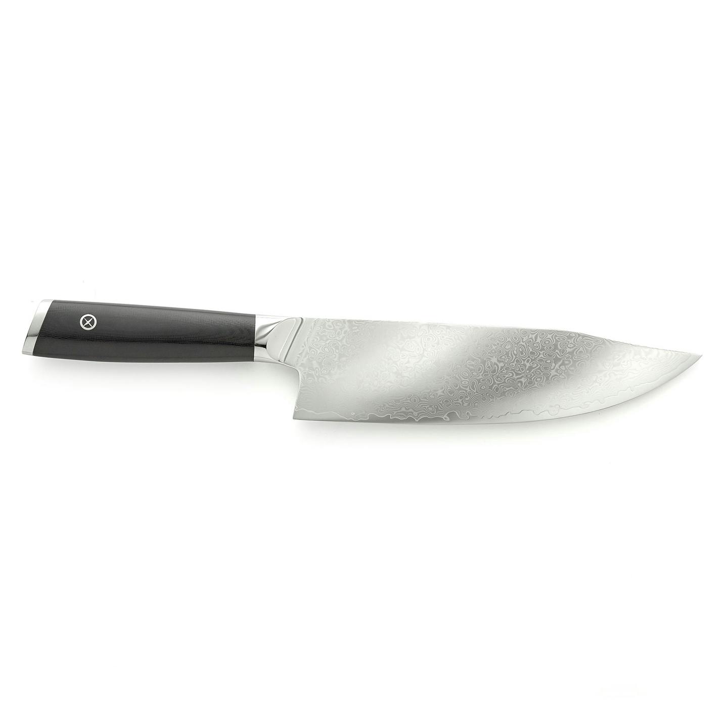 Mercer Culinary M13795 Premium Grade Super Steel, 8" The Hunter Chef's Knife, G10 Handle