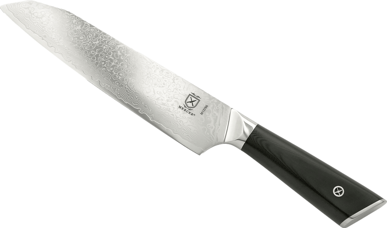 Mercer Culinary M13786 Premium Grade Super Steel, 7" Santoku Knife, G10 Handle