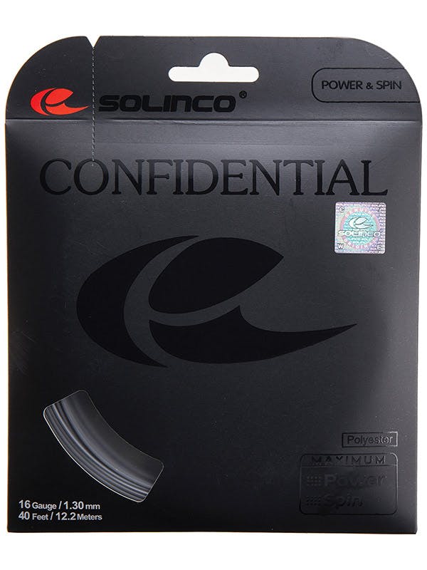 Solinco Confidential String · 16g · Dark Silver