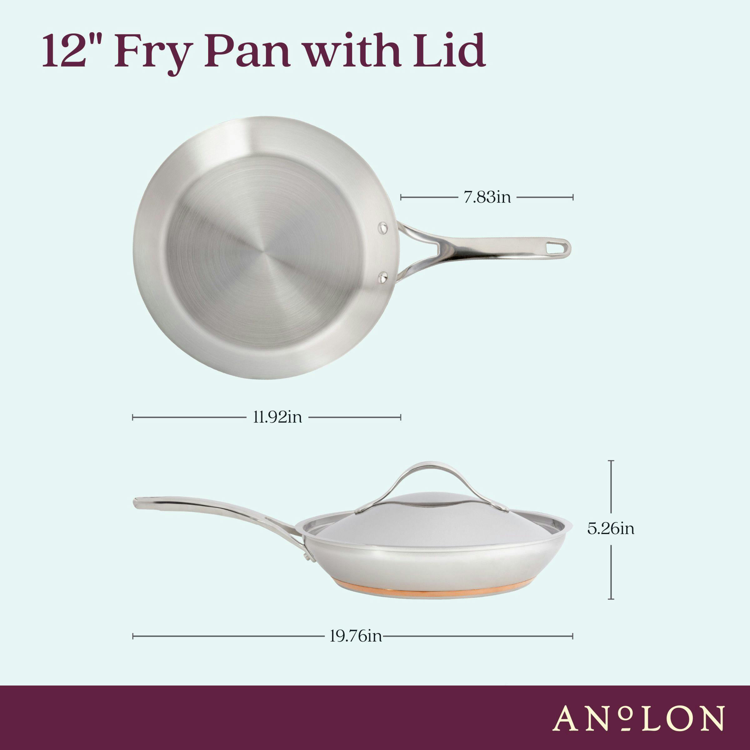 Anolon Nouvelle Copper Luxe Hard-Anodized Nonstick Stir Fry, 12