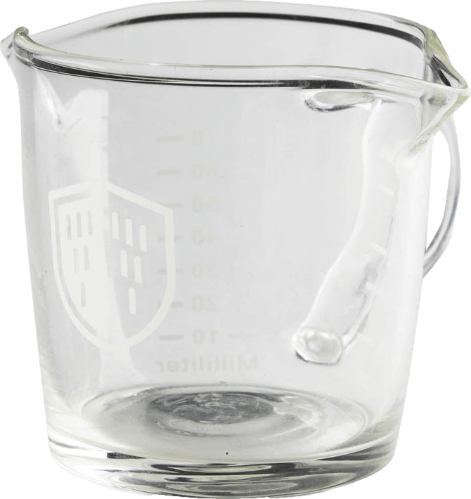 3oz Triple-Spouted Shot Glass with Handle
