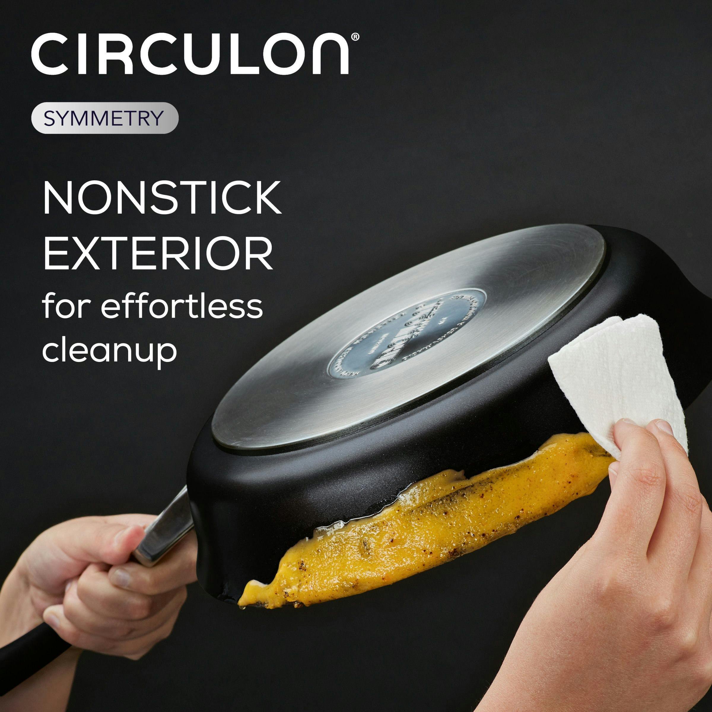 Circulon Symmetry Hard-Anodized Nonstick Induction Stir Fry Pan with Helper Handle, 14-Inch