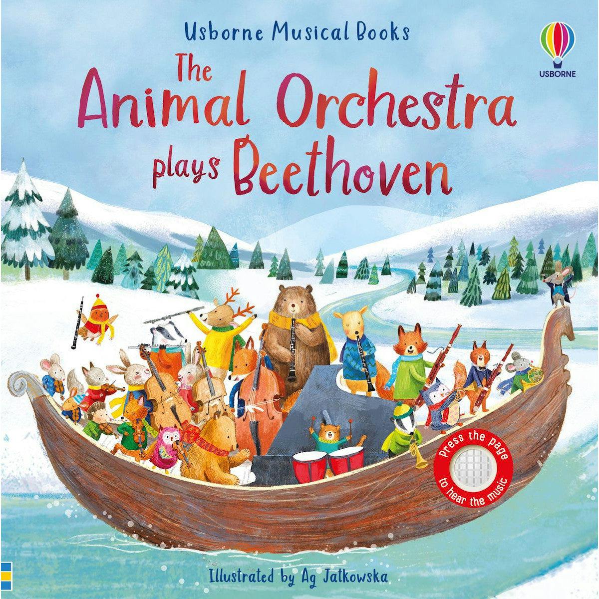 Usborne Animal Orchestra Plays Beethoven Musical Book