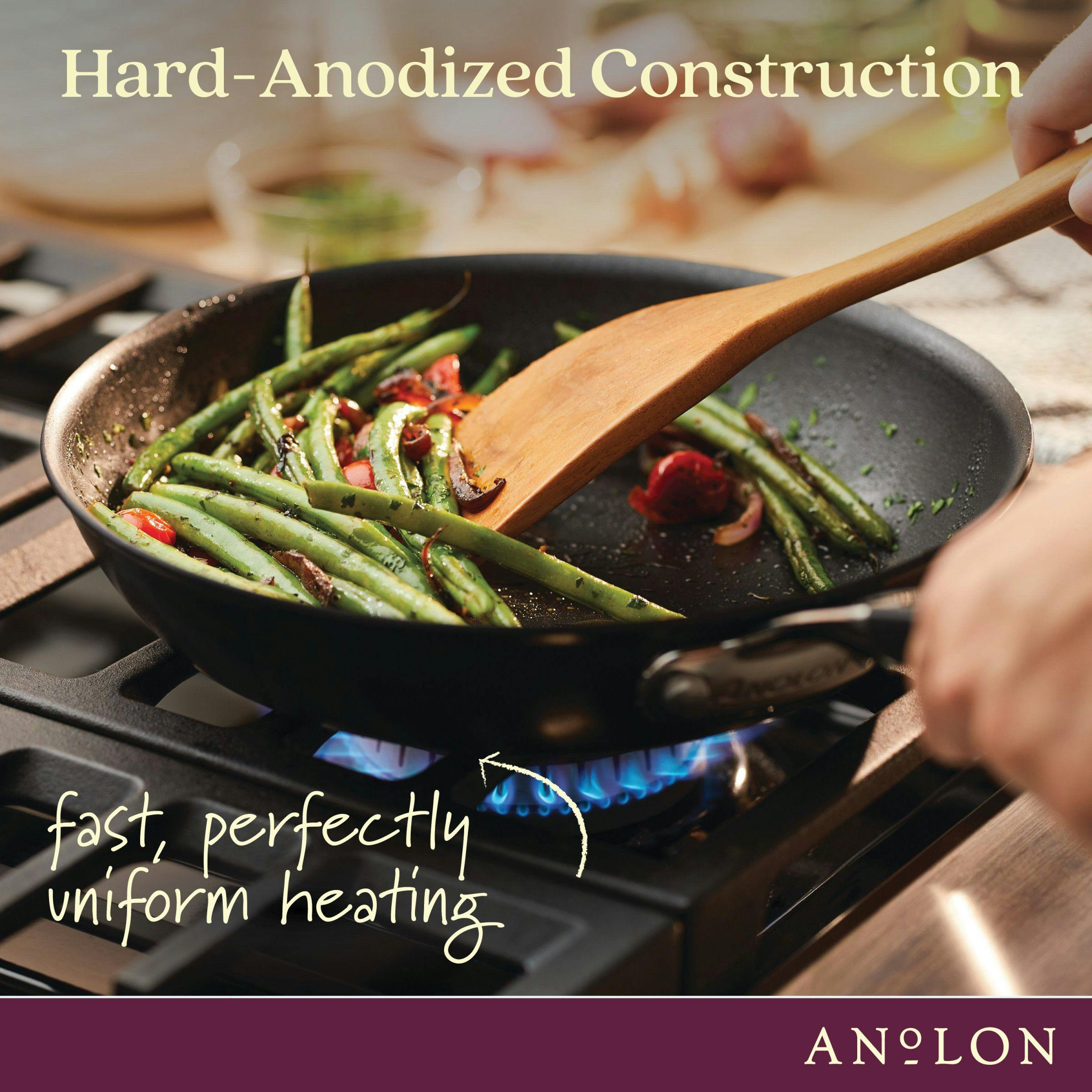 Anolon SmartStack 12 Hard Anodized Nesting Skillet - Black