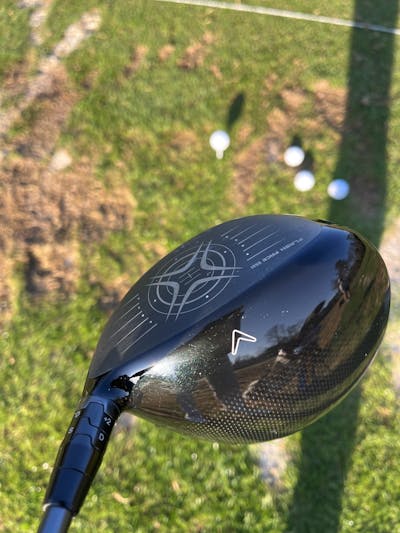 A close up photo of the clubhead of the Callaway Epic Speed driver