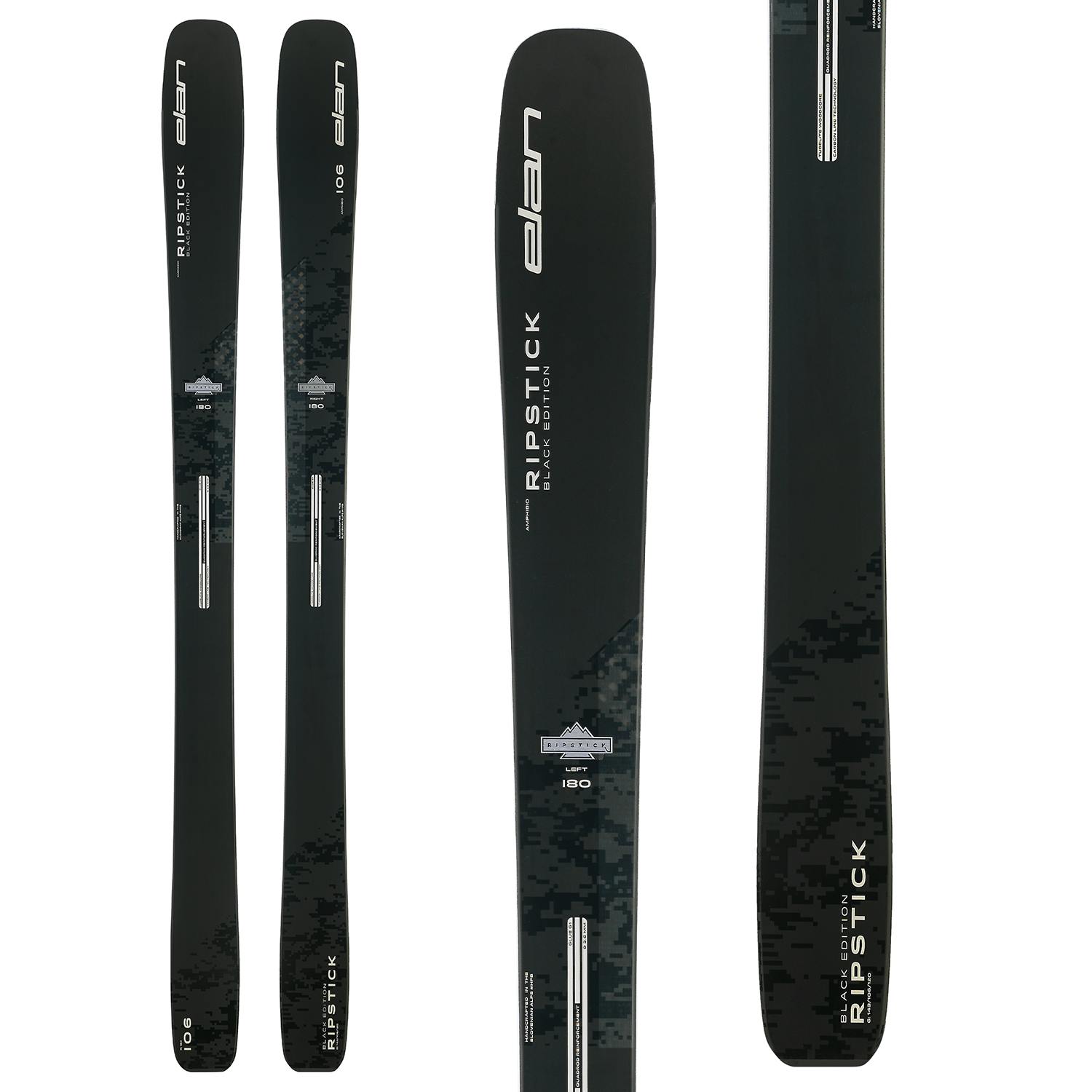 Elan Ripstick 106 Black Edition Skis · 2023
