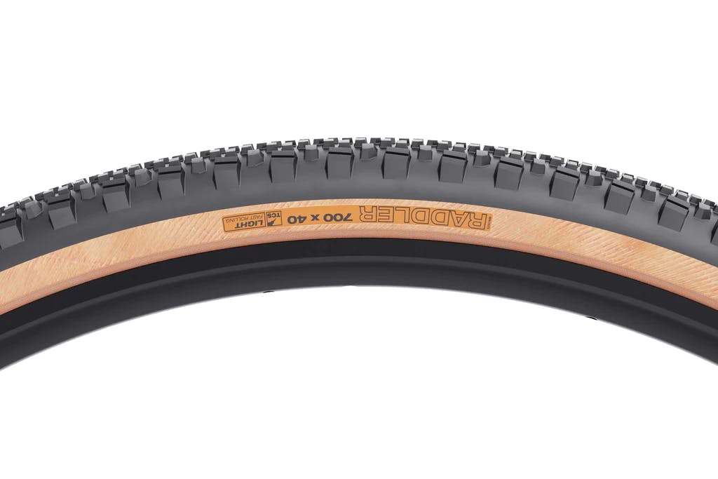 WTB Raddler 700c 60 TPI, Light, Fast Rolling, TR Folding Tire · Black/Tan · 44mm