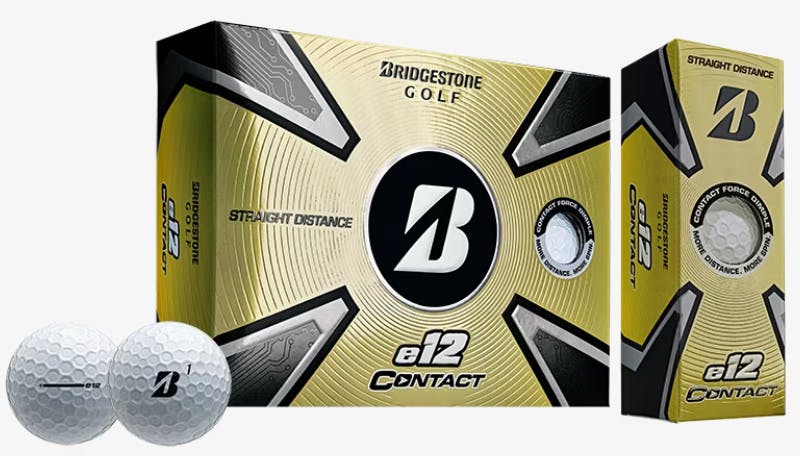 Bridgestone 2023 E12 Contact Golf Balls · 1 Dozen · Matte Red