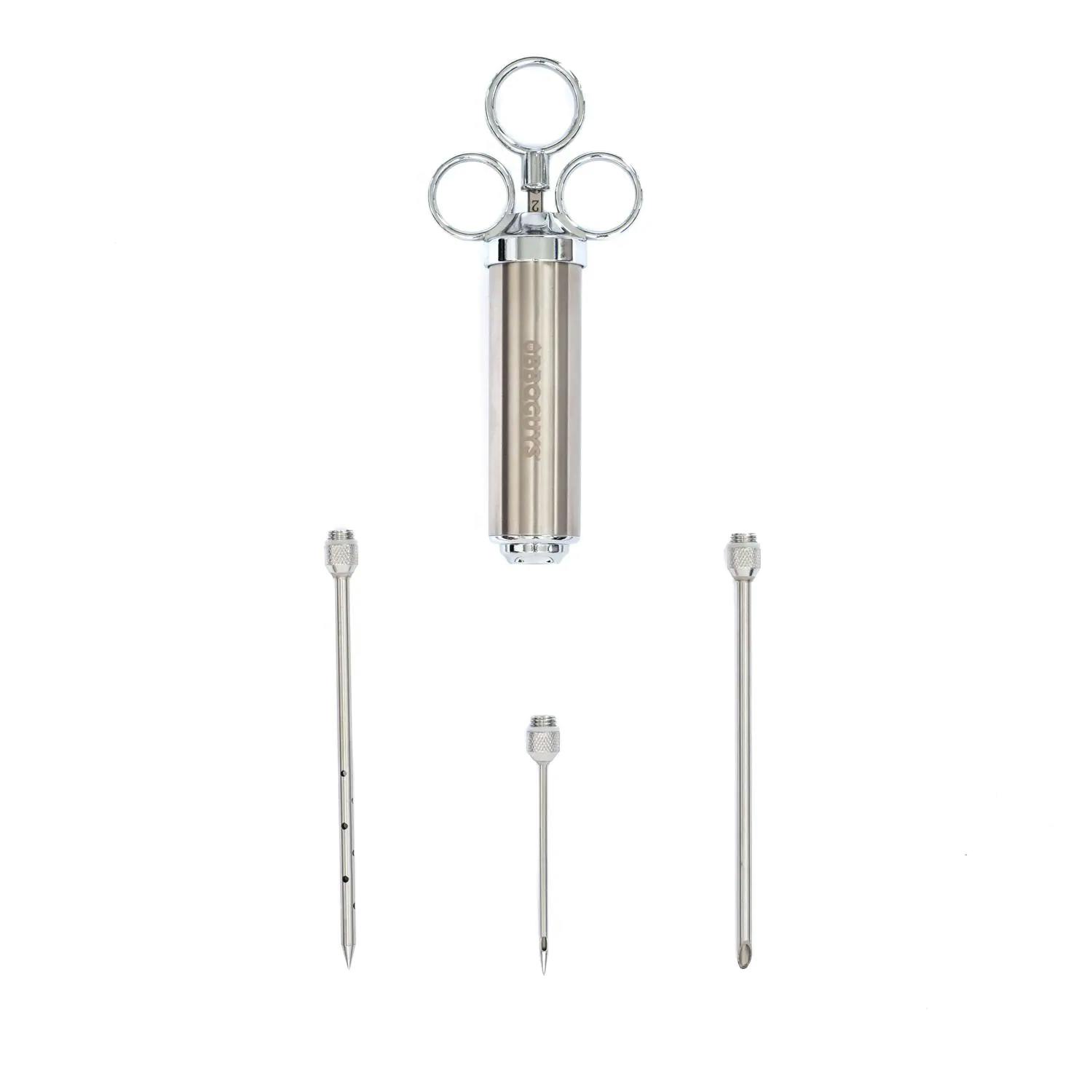 BBQGuys Signature Stainless Steel Meat Injector · 2 in.
