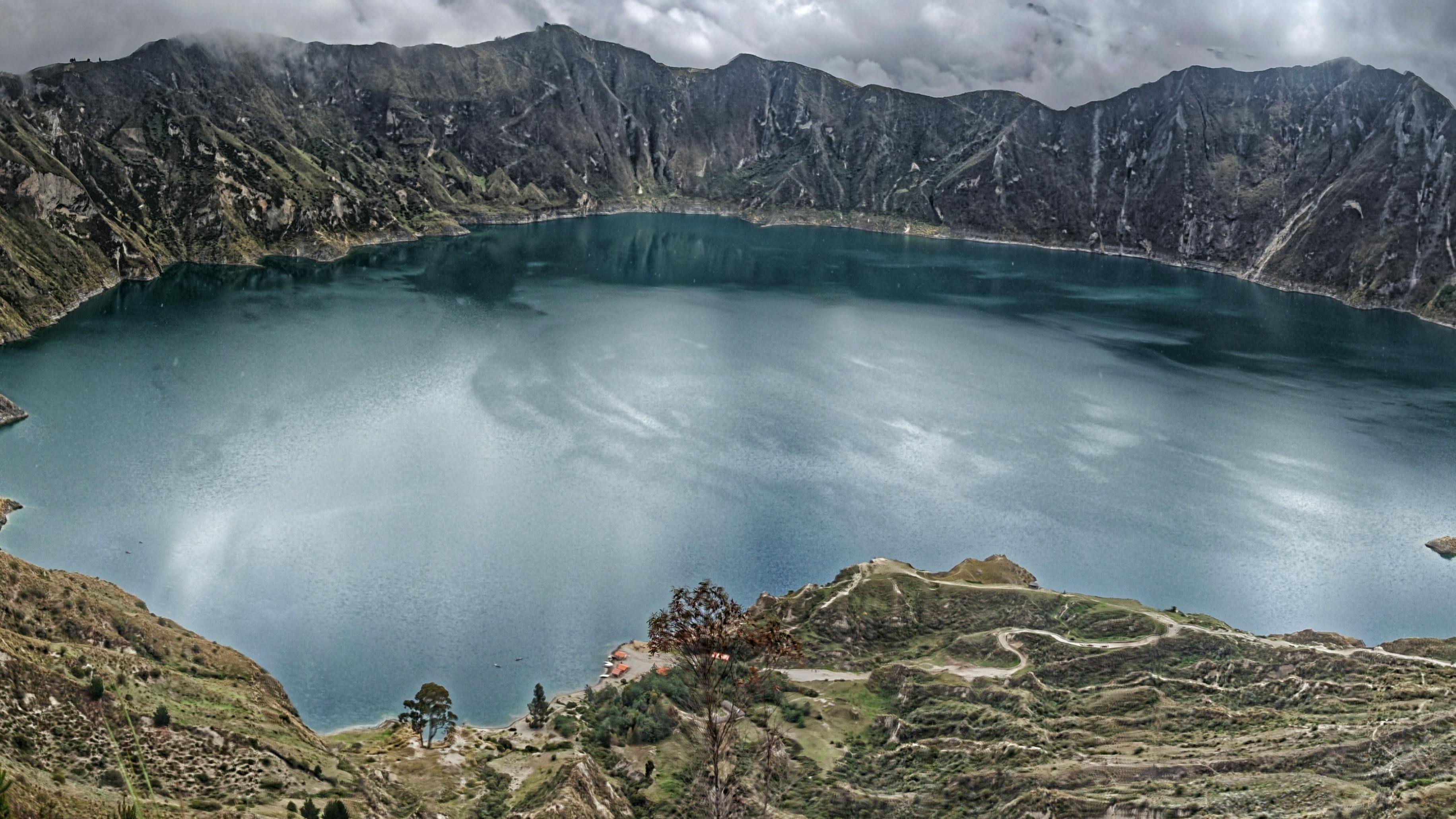 View of Quilotoa Lake