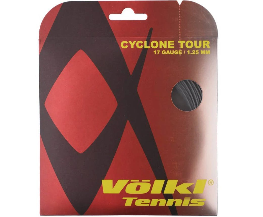 The Volkl Cyclone Tour Strings.