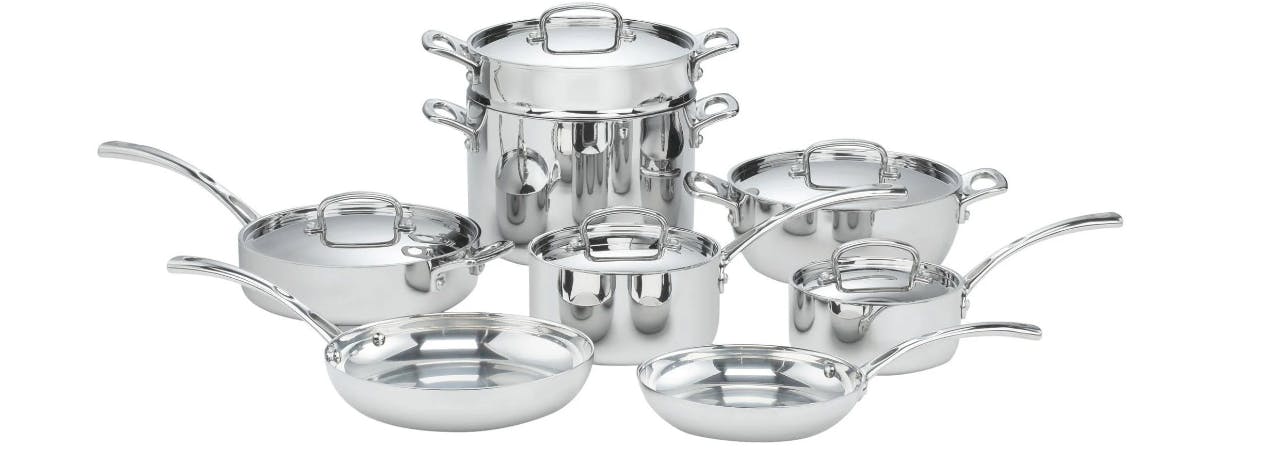 Buy Bergner Silver Stainless Steel 5Piece Cookware Set, Tope with