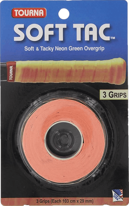 Tourna Soft Tac Overgrip (3x) · Orange
