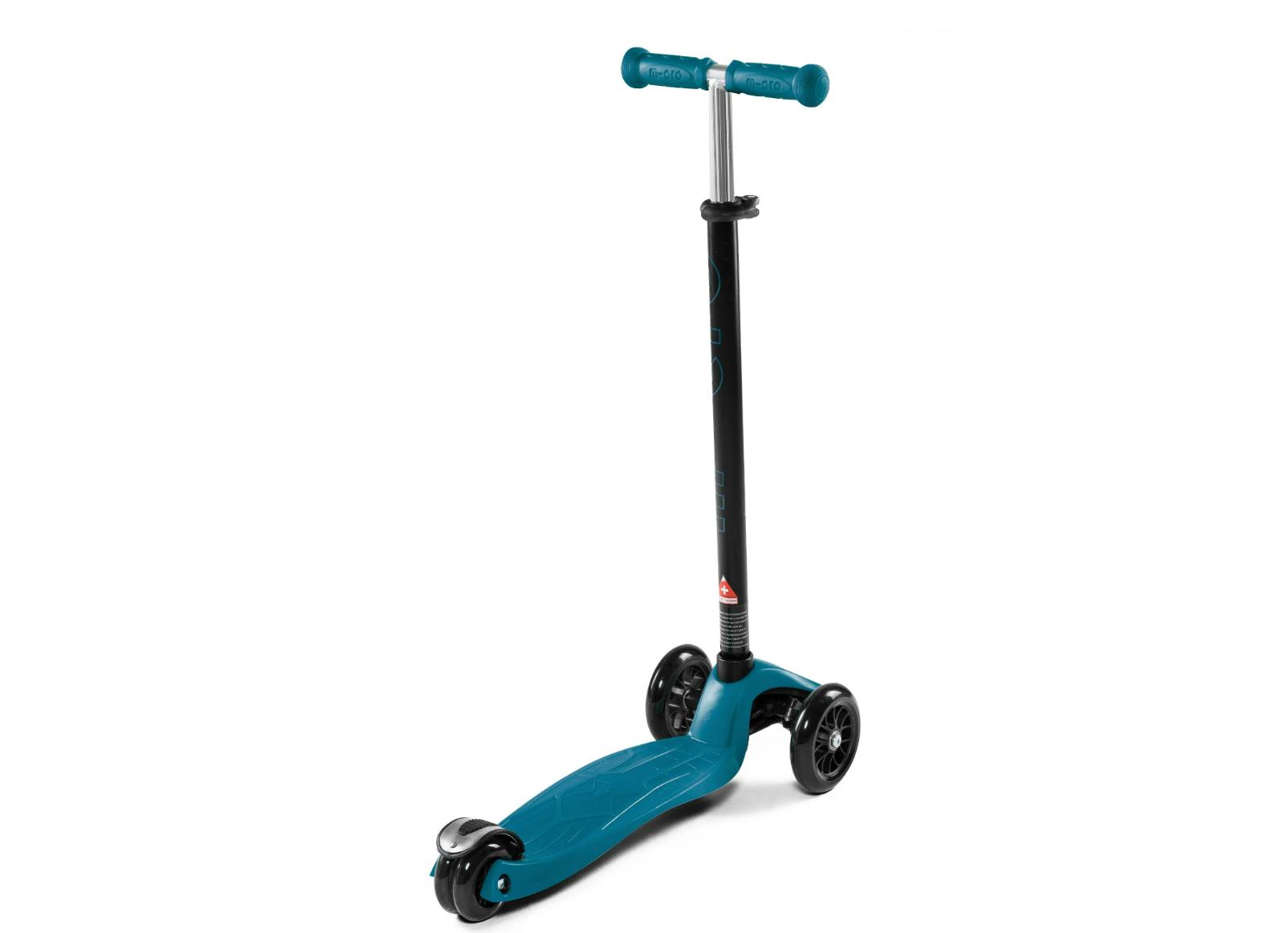 The Micro Kickboard Maxi Deluxe Foldable LED Scooter.