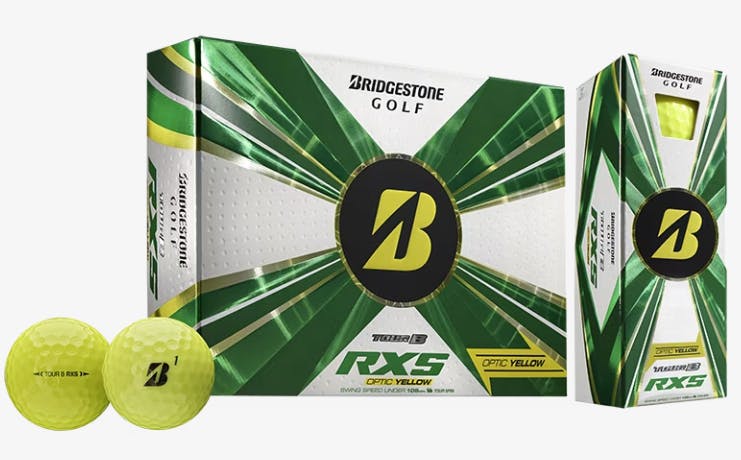 Bridgestone 2022 Tour B RXS Golf Balls · Yellow
