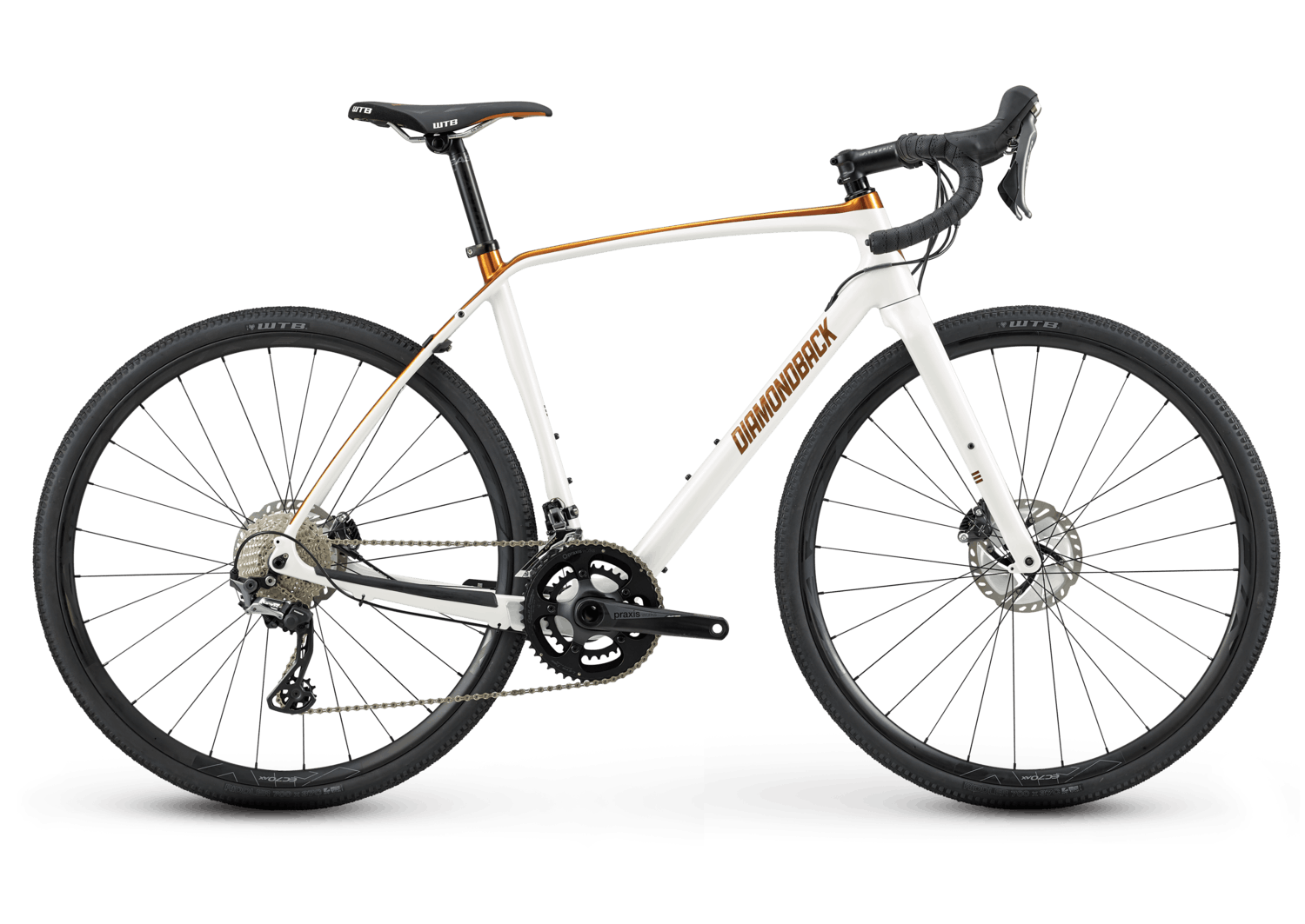 Diamondback Haanjo 8C Carbon Gravel Bike · Pearl White/Bronze · 59cm