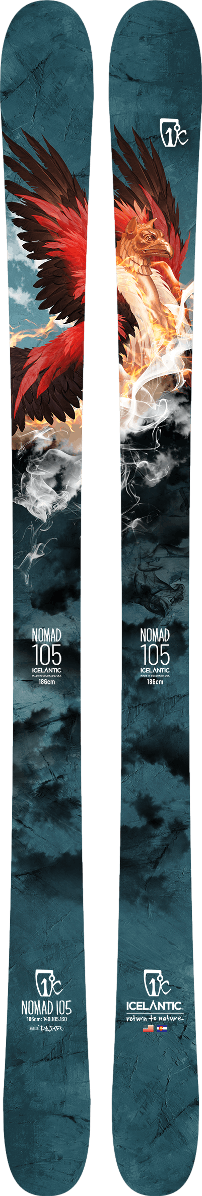 Icelantic Nomad 105 Skis · 2023 · 186 cm
