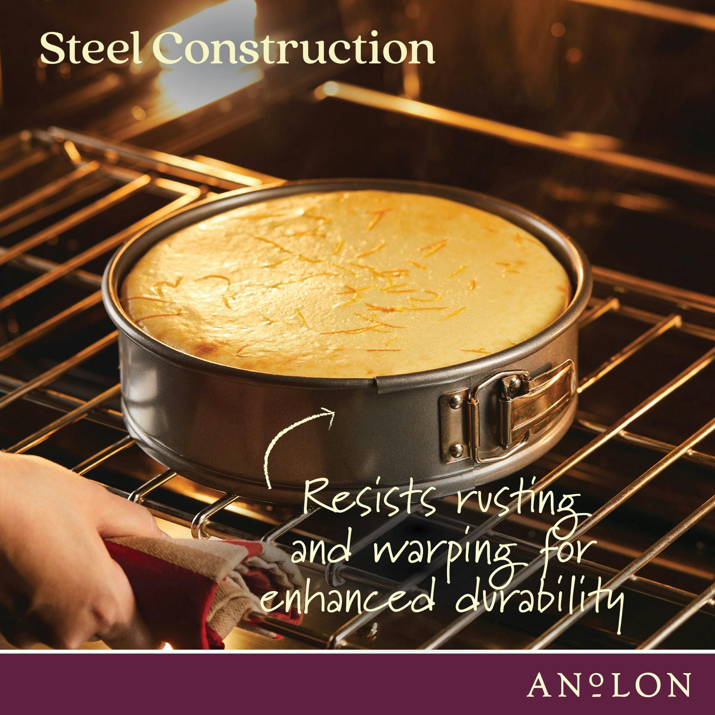Anolon Advanced Bakeware Nonstick Springform Pan, 9-Inch, Gray