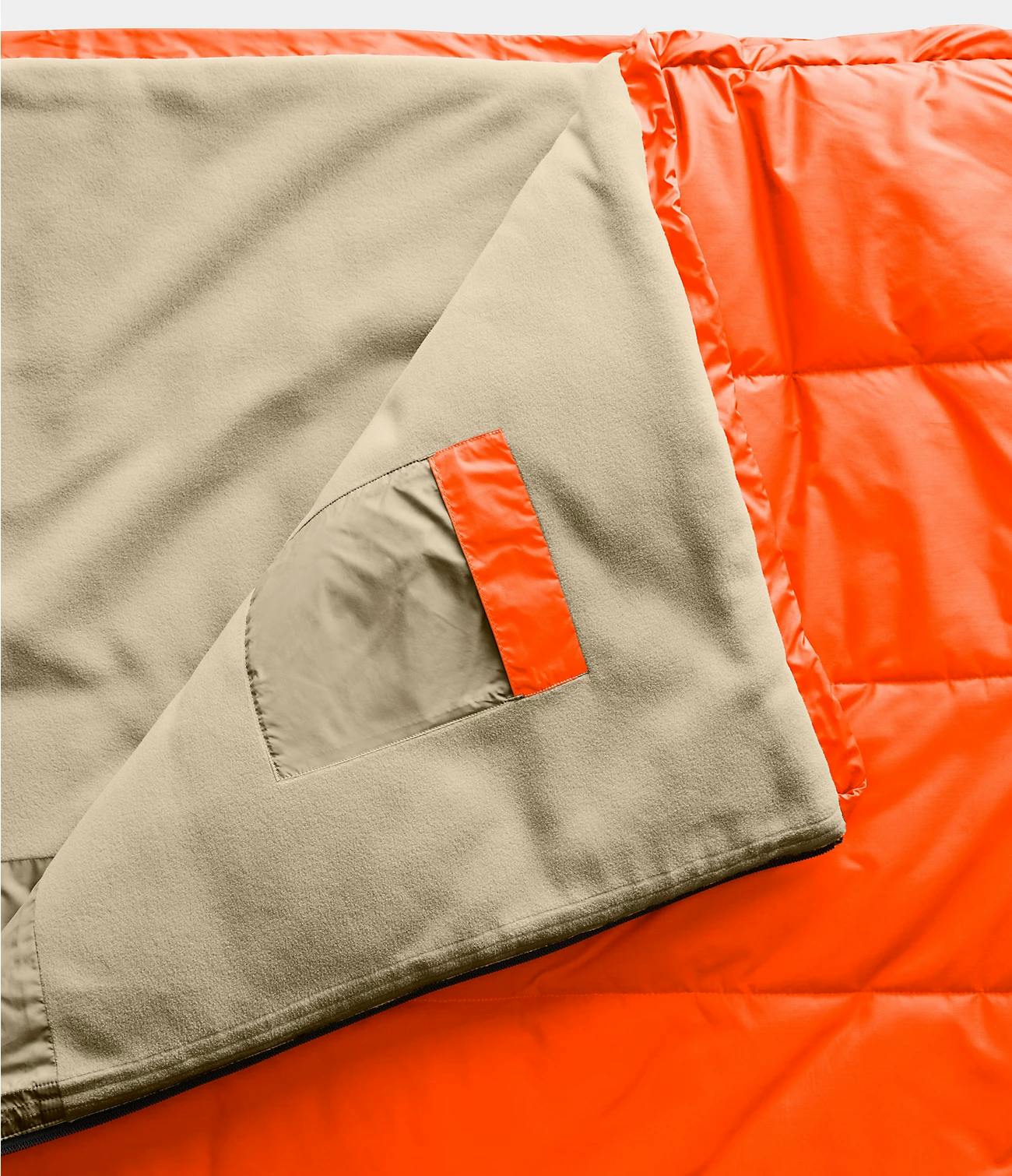 The North Face Eco Trail Bed 35 Sleeping Bag- Men's  Persian Orange/Twill Beige