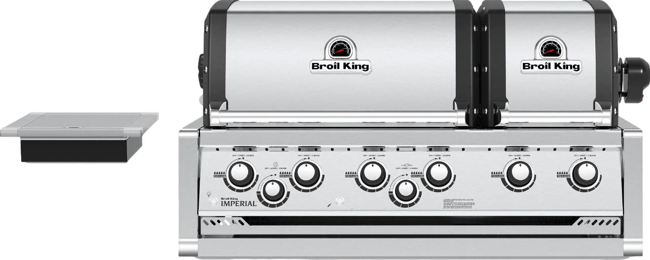 Broil King Imperial S Built-in Gas Grill with Rotisserie & Side Burner · Natural Gas