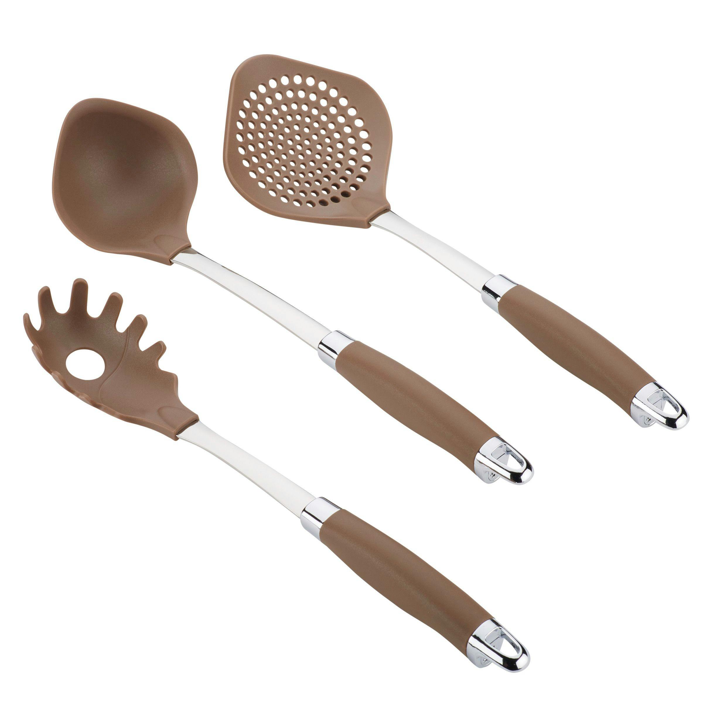 Anolon Tools and Gadgets Pasta Tool Set, 3-Piece, Bronze