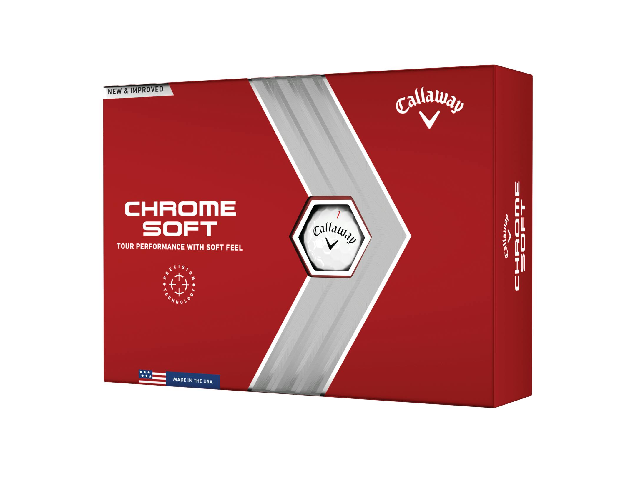 Callaway 2022 Chrome Soft Golf Balls · White · One Dozen