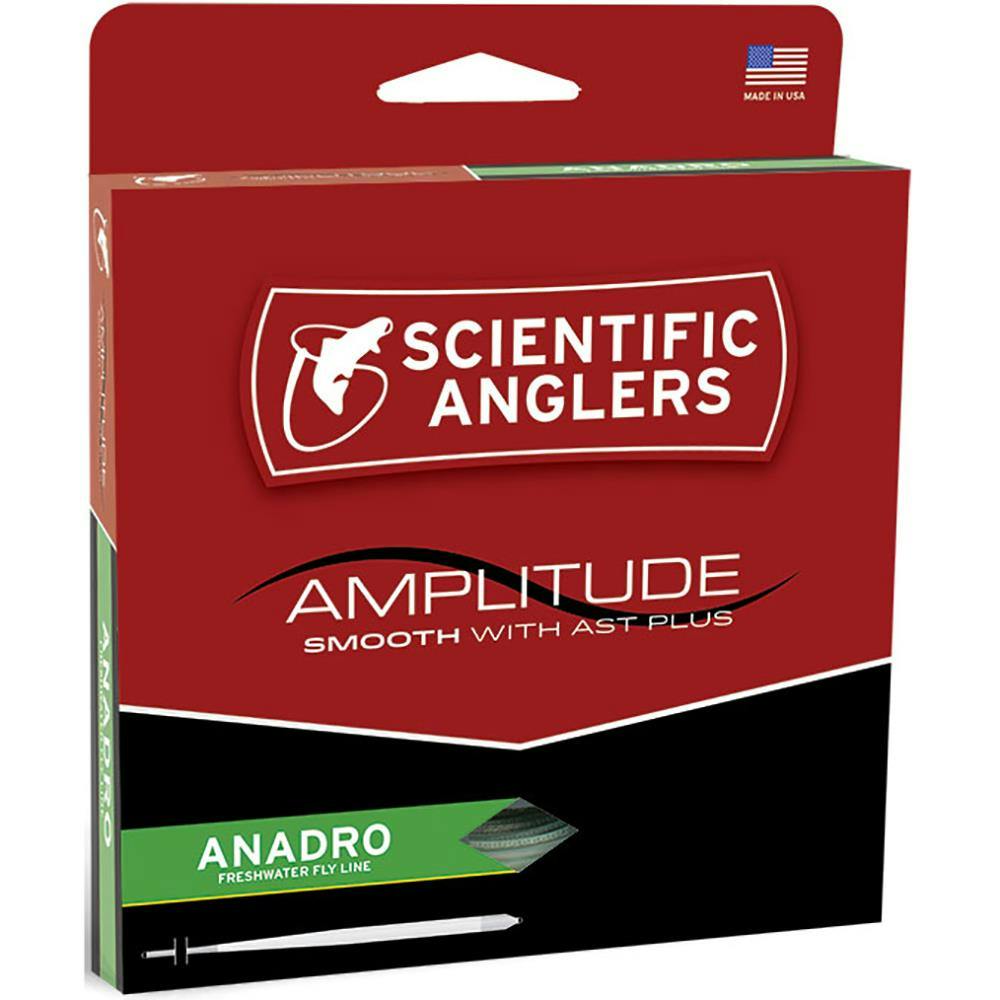 Scientific Anglers Amplitude Smooth Andro-Indicator Taper Fly Line · WF · 4 wt · Floating · Moss - Willow - Orange