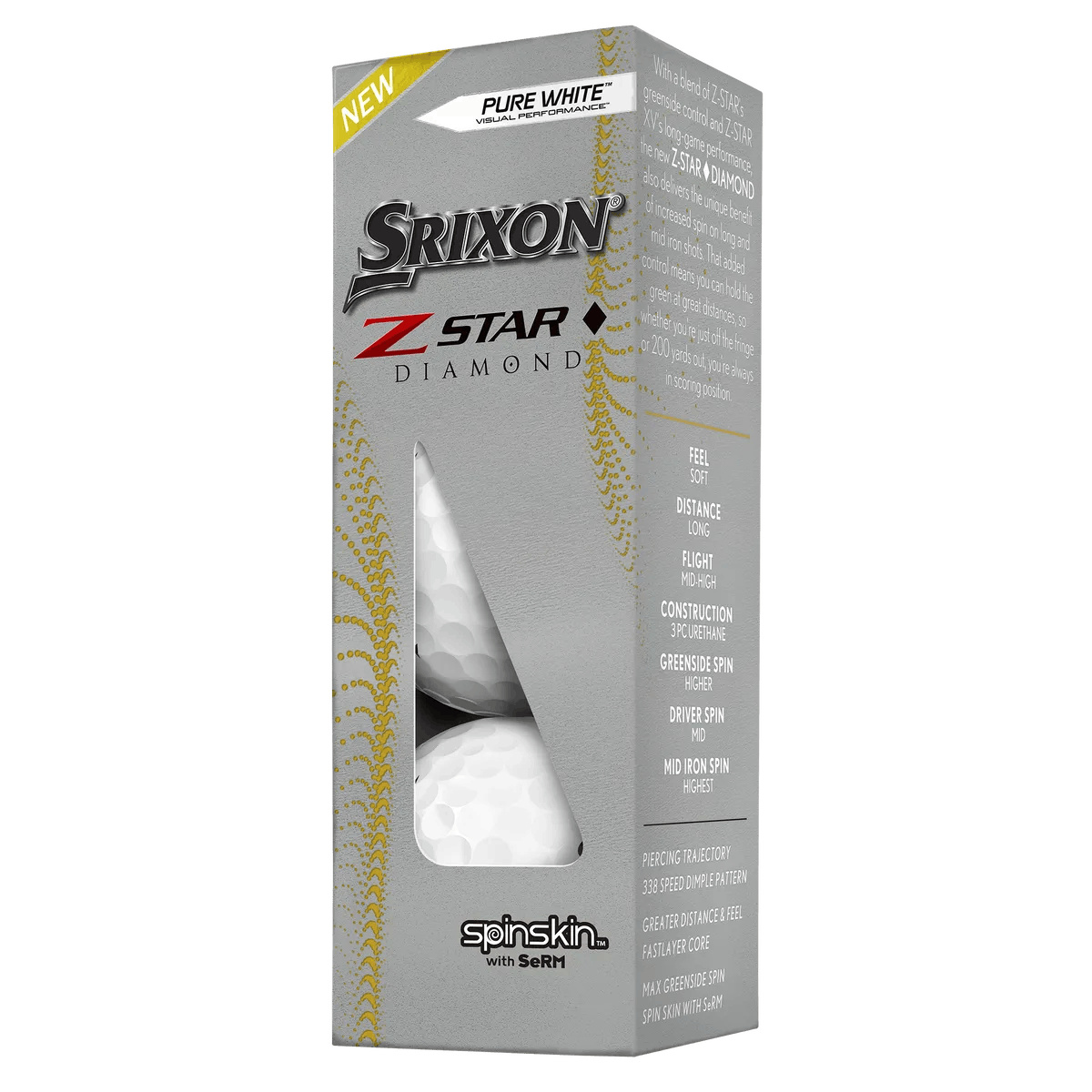 Srixon Z-Star Diamond Golf Balls 1 Dozen ­­· White