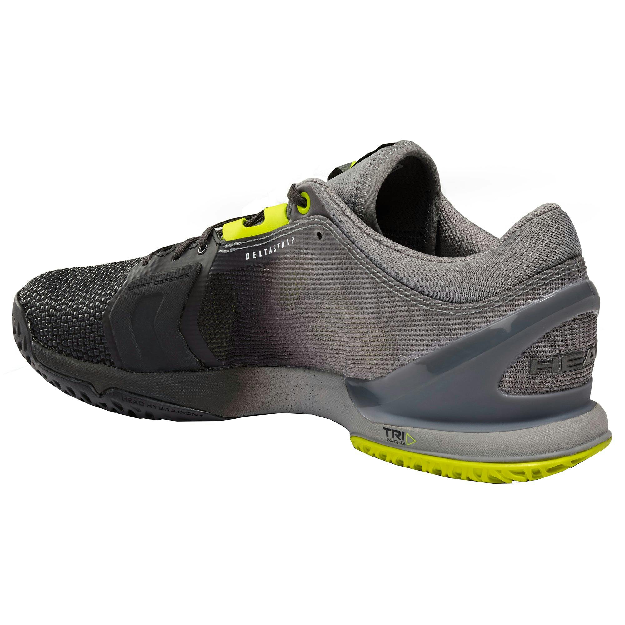 Head Sprint Pro 3.0 SF Mens Tennis Shoes - Black/Yellow / 10.0 / D Medium