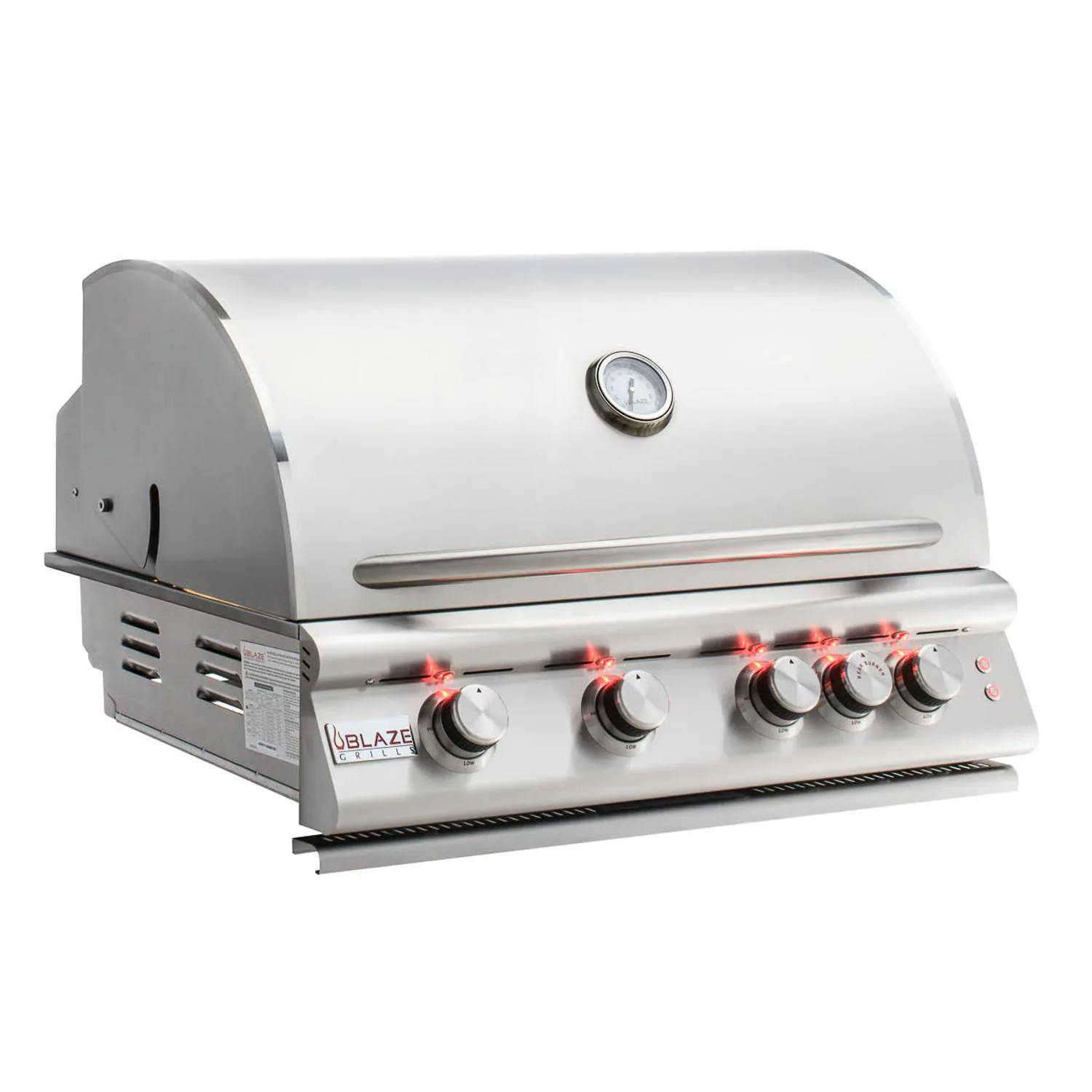 Blaze Premium LTE 4-Burner Built-In Gas Grill with Rear Infrared Burner and Grill Lights · 32 in. · Propane