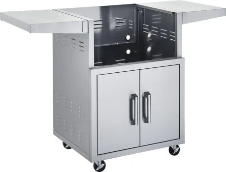 Broilmaster Stainless Steel Cart with 2 doors and 2 fold down side shelves · 26 in.