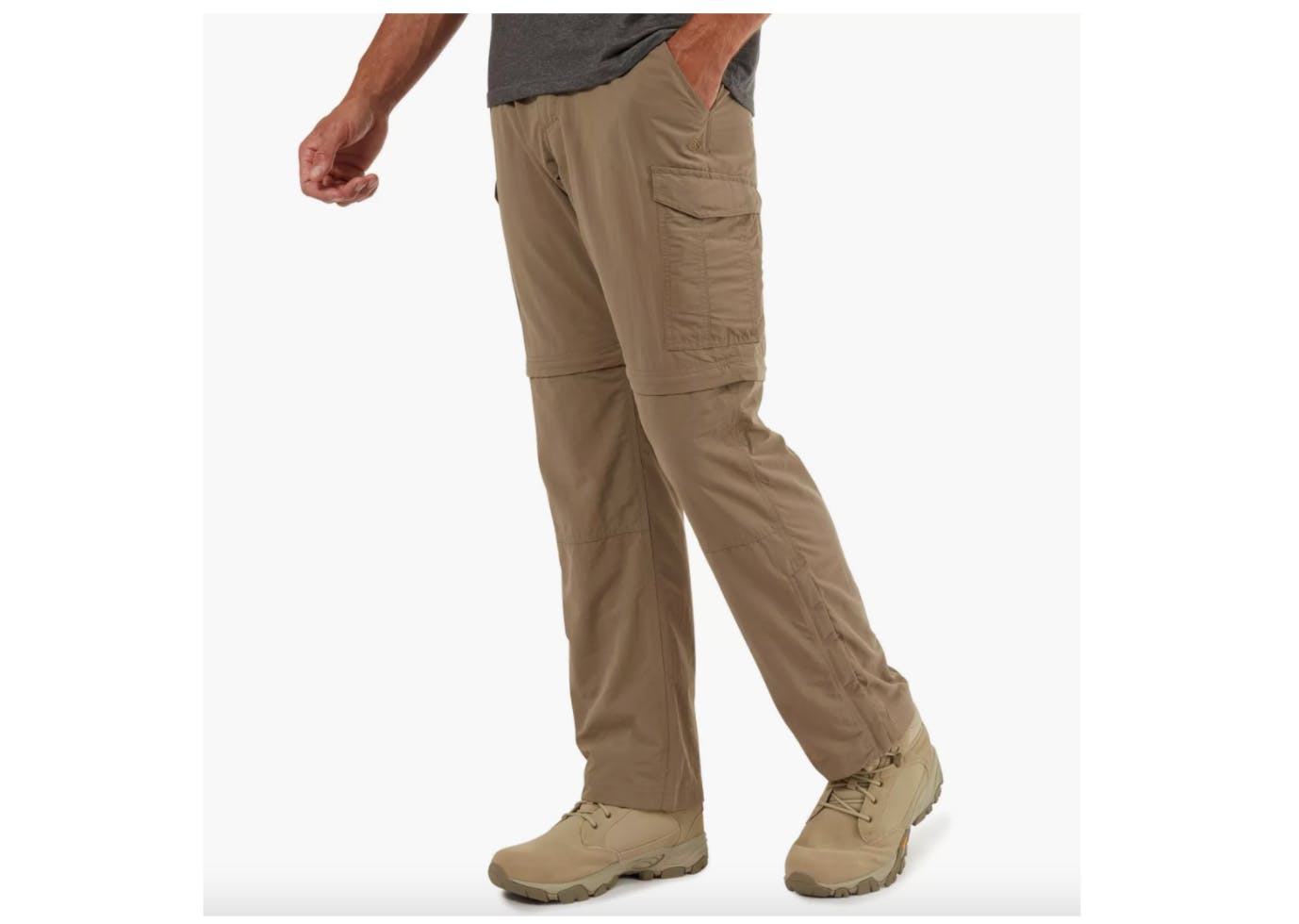Mens Hiking Trousers Zip off Convertible Cargos Pants Quick Dry Walking  Trousers Shorts (Color : Khaki, Size : XXL) (Green L) : Buy Online at Best  Price in KSA - Souq is