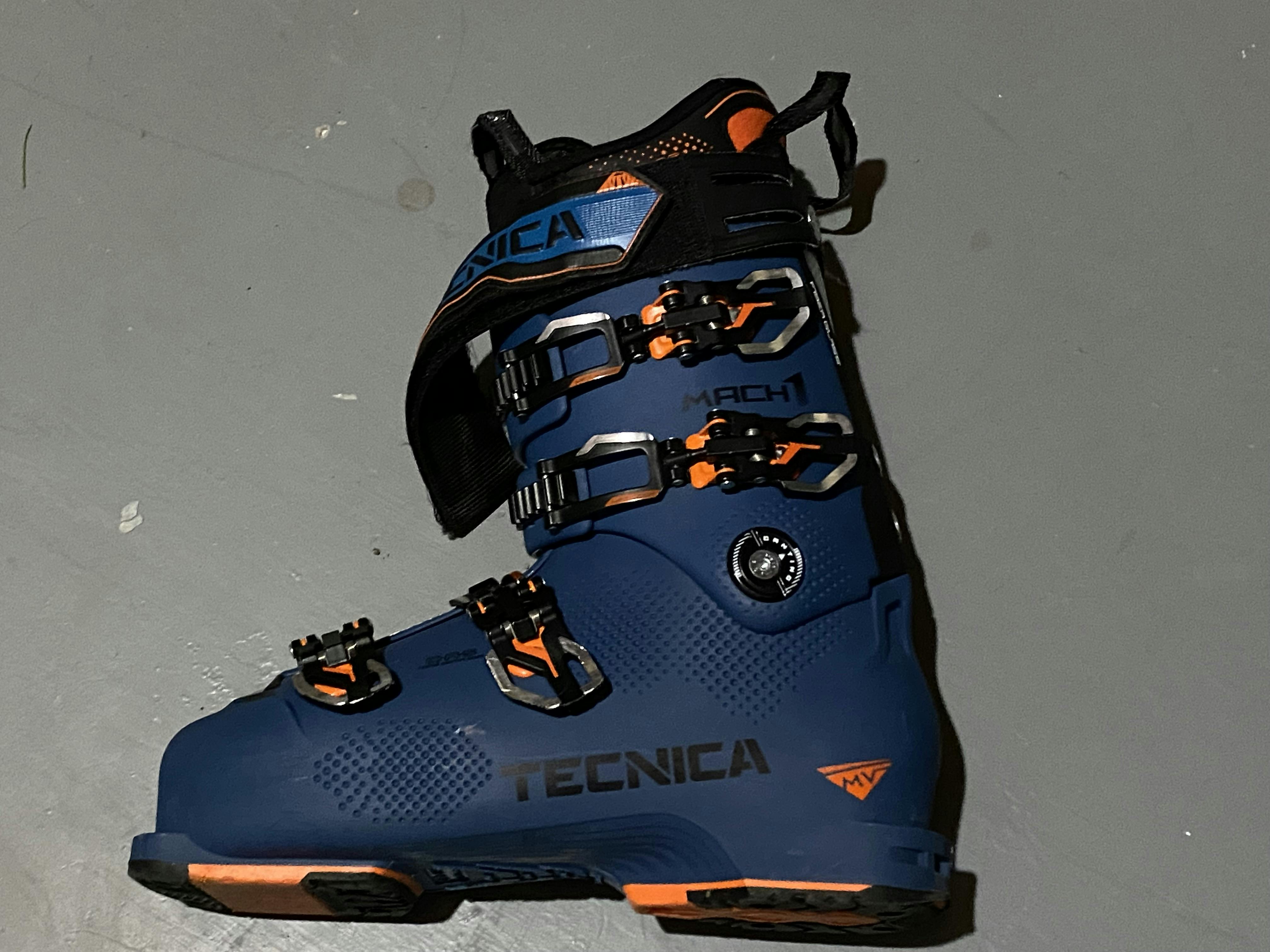 The Tecnica Mach1 LV 120 Ski Boots.