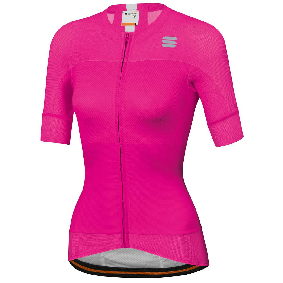 Sportful Bodyfit Evo Women's Cycling Jersey - Bubble Gum/White - Large