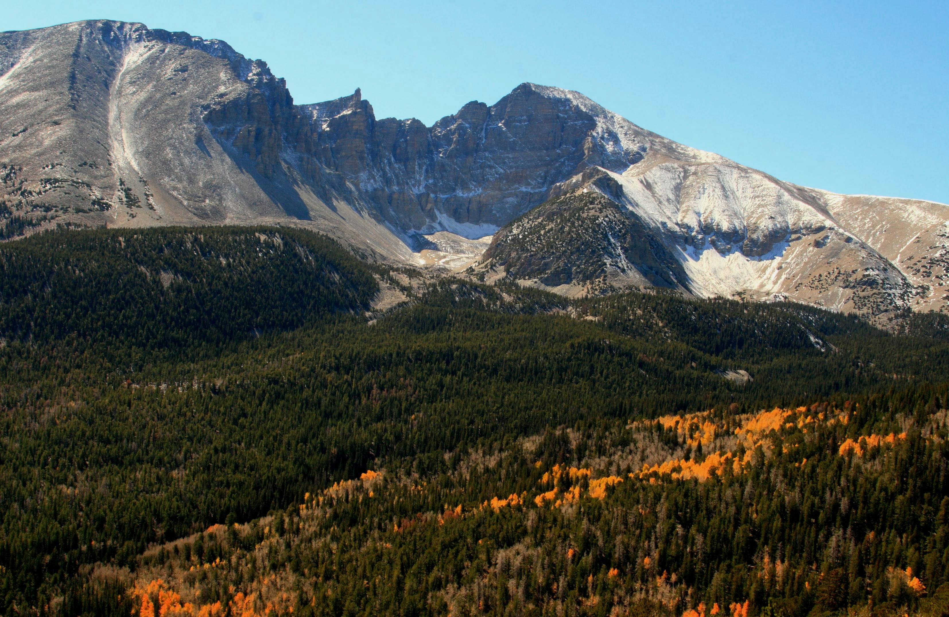 Mountains in Great Basin National Park. 