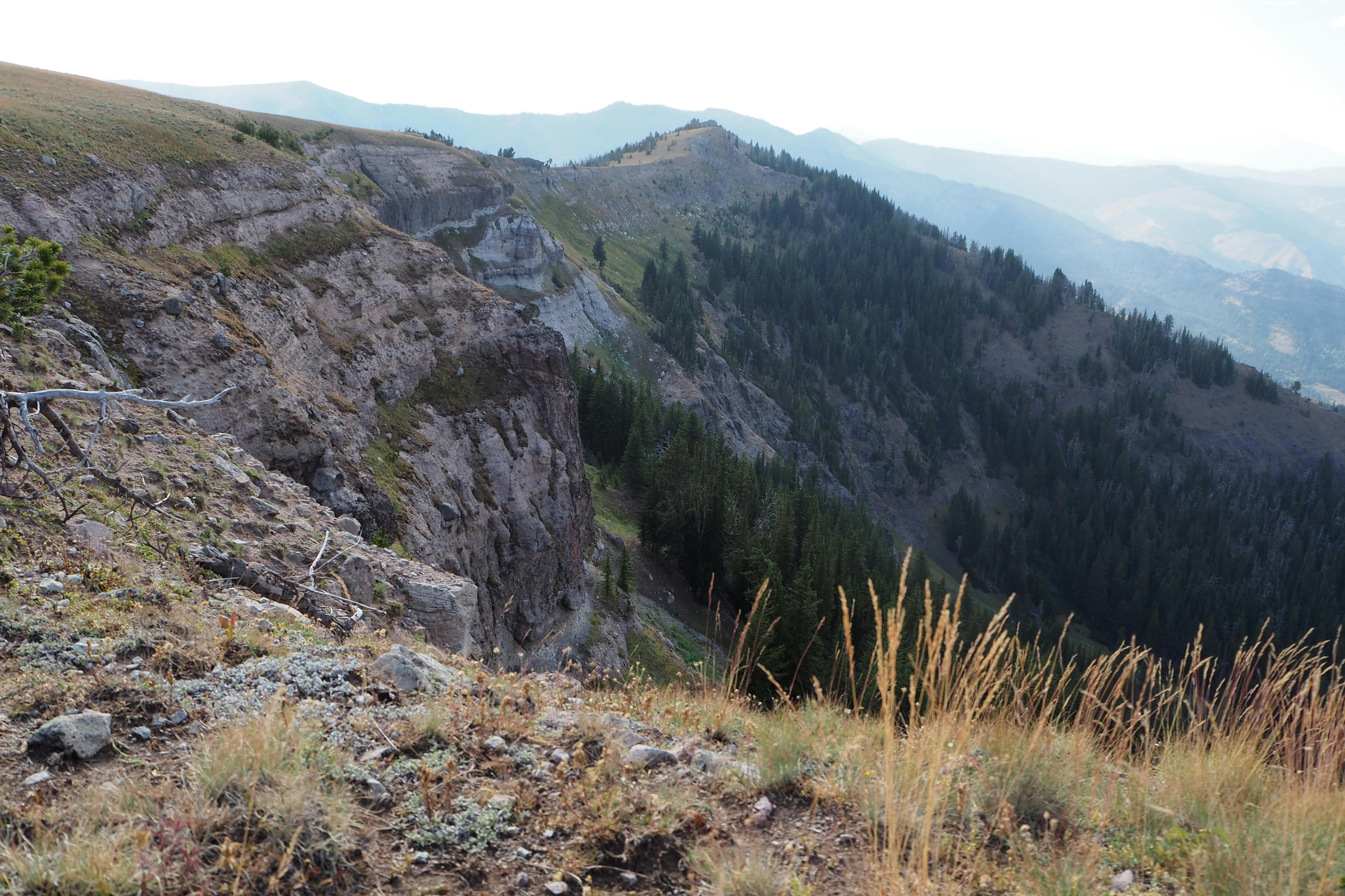 A view of cliffs on Sky Rim Trail