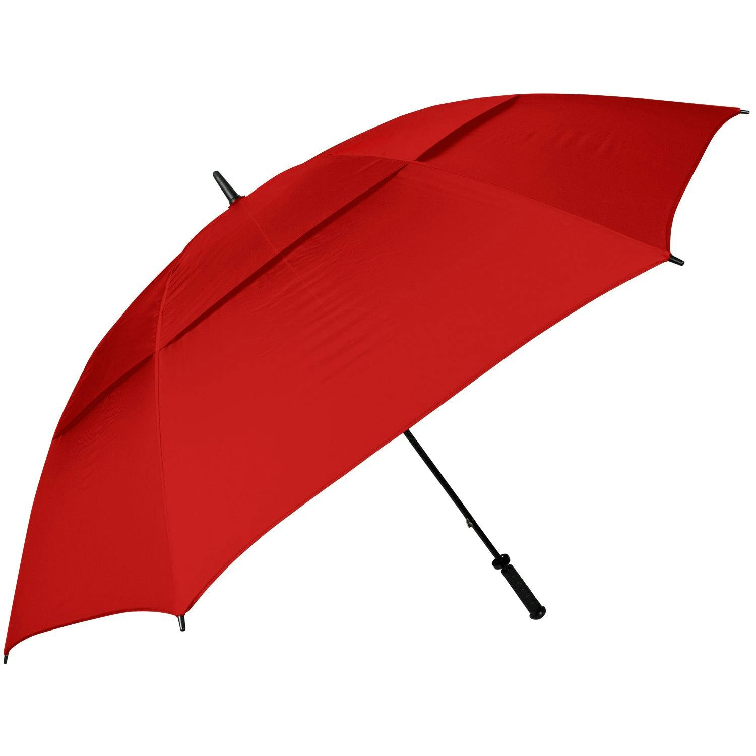 Haas-Jordan Thunder Vented Golf Umbrella · Red