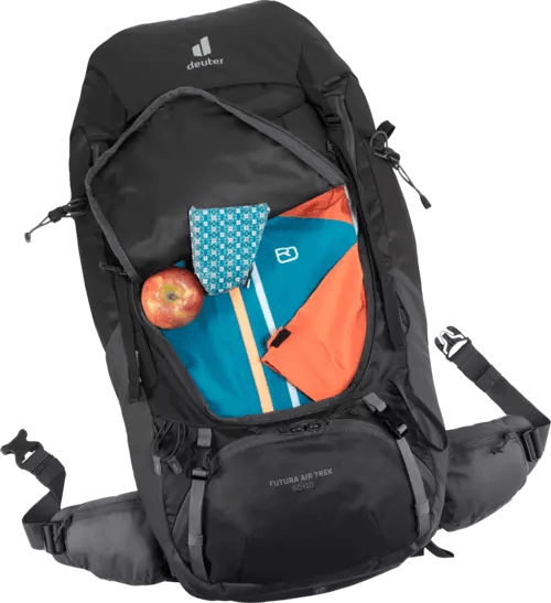 Deuter Futura Air Trek 60L + 10L Backpack · Men's · Black/Graphite