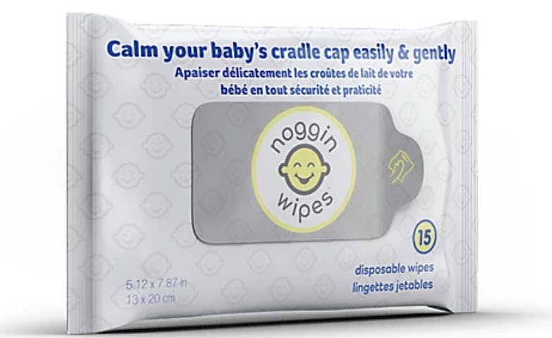 A package of Noggin Wipes.