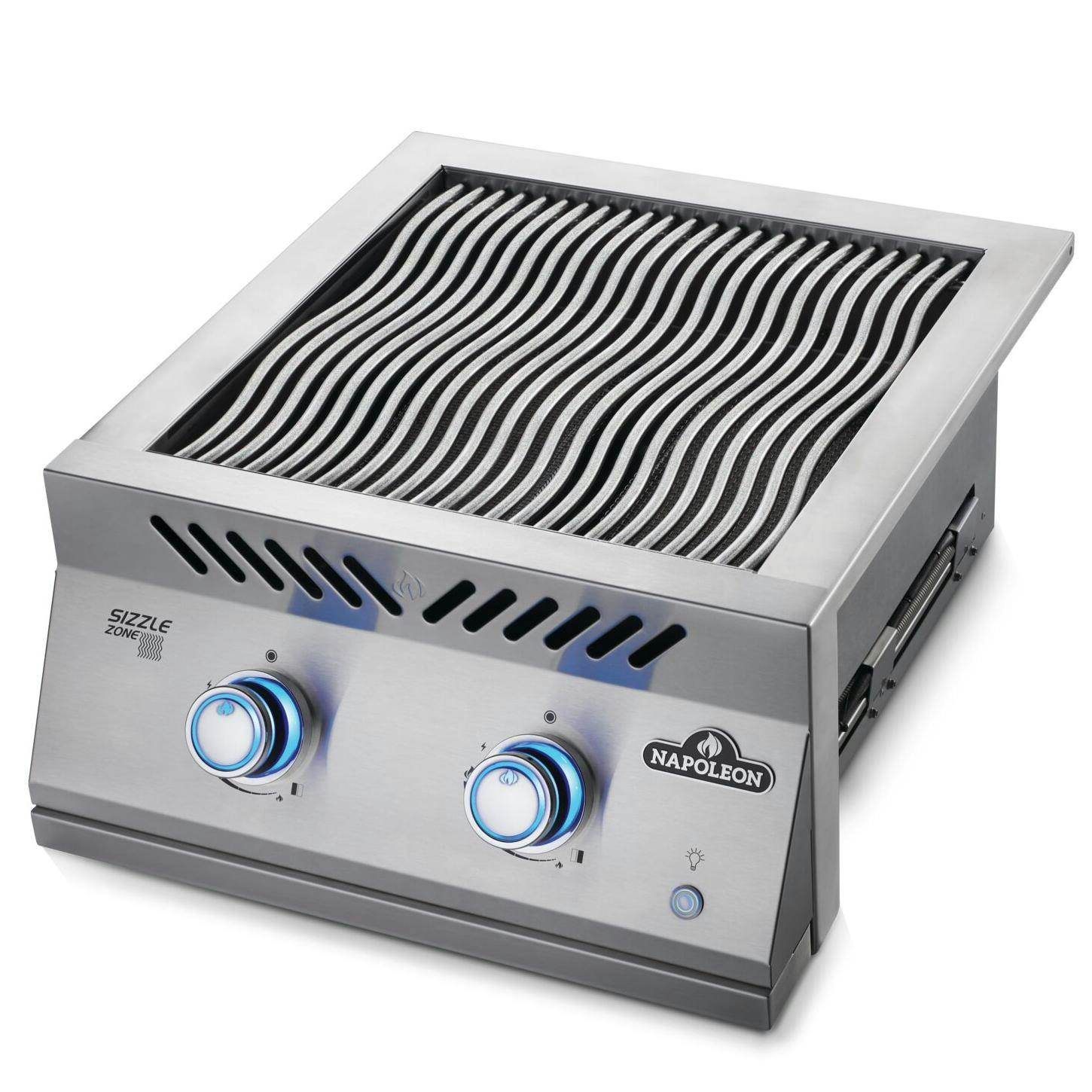 Napoleon Built-In 700 Series Propane Dual Infrared Burner with Stainless Steel Cover · 21.5 in.