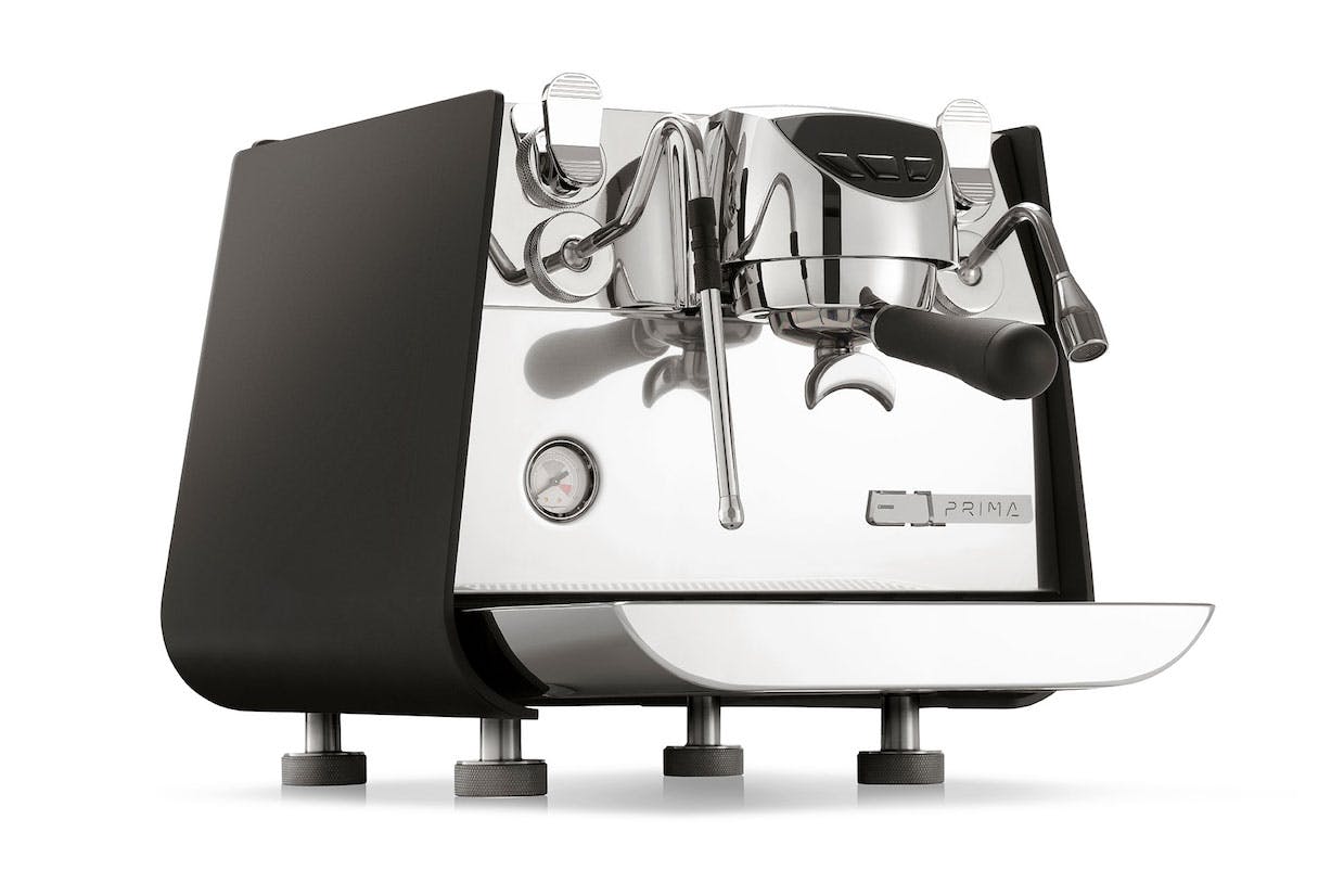 An internal cutout of the E1 Prima espresso machine.