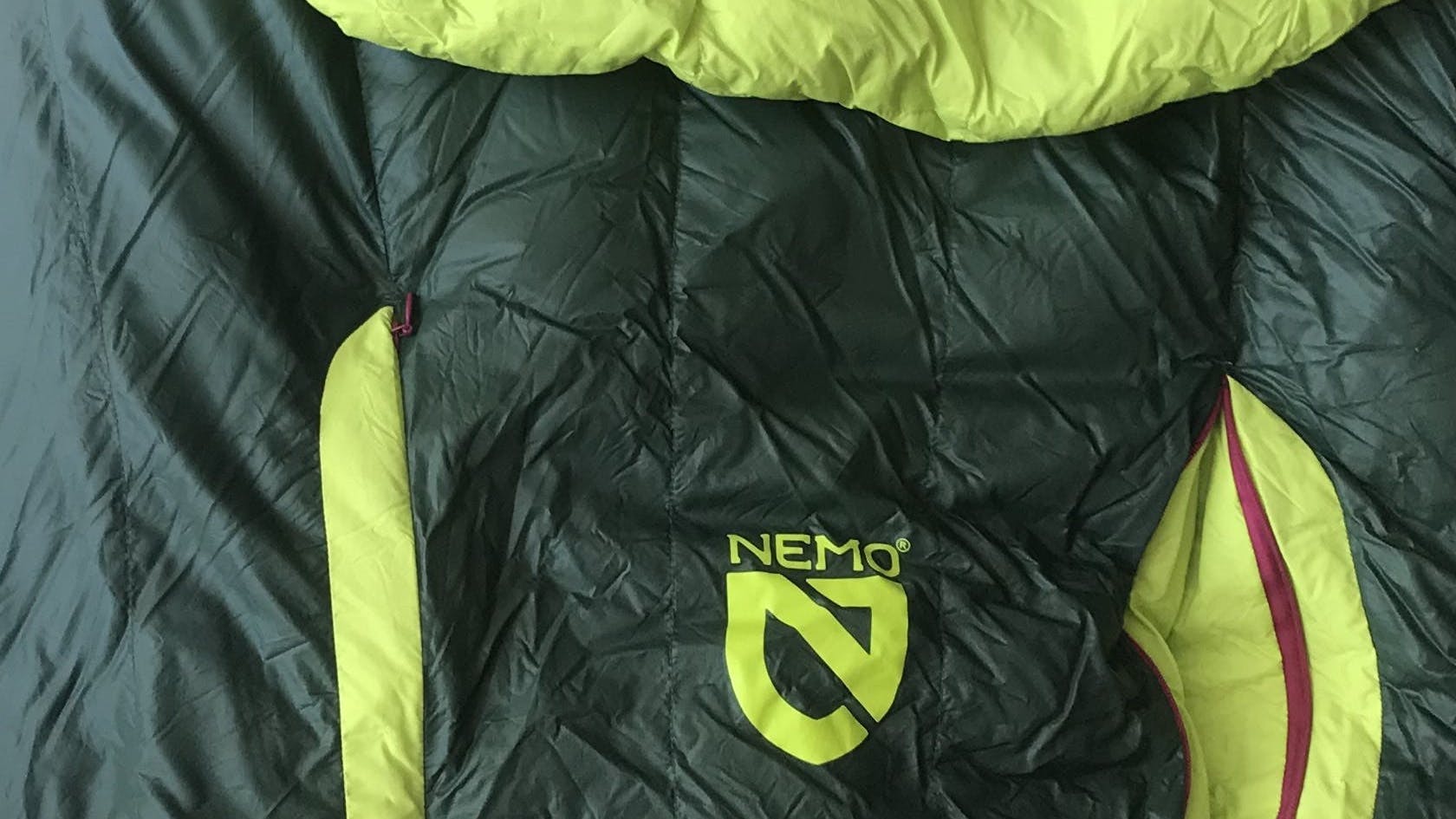 The Nemo Disco 15 degree sleeping bag.